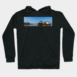 Tractor on the beach Hoodie